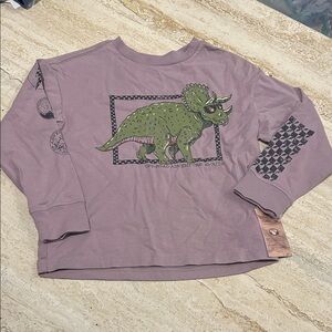 NEW 🆕 C&C California Dinosaur Adventure Kids Shirt - Purple size 4